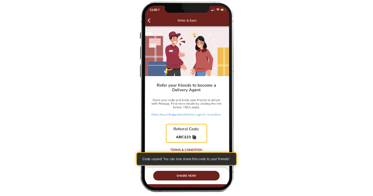 Pickupp Delivery Agent Referral